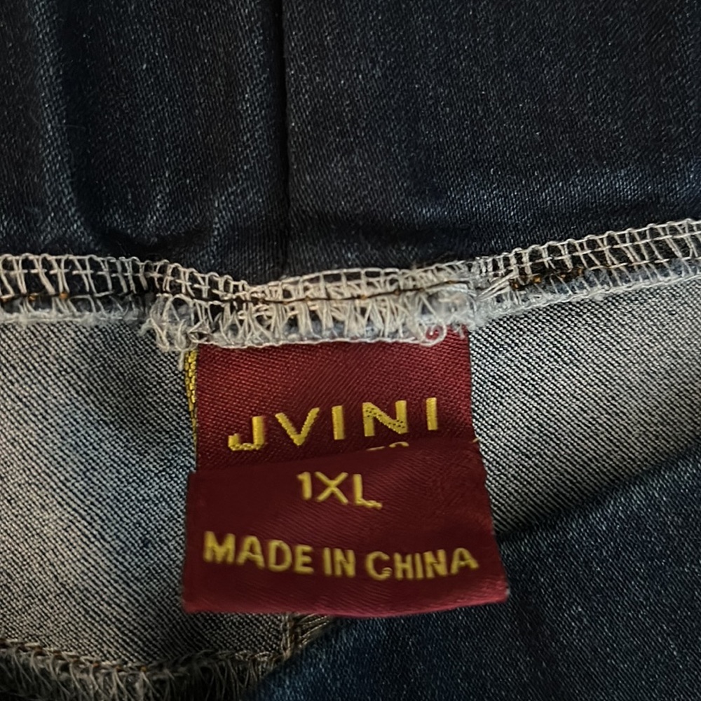 JVINI Fashion distressed jeggings, size 1X EUC! - Picture 2 of 7